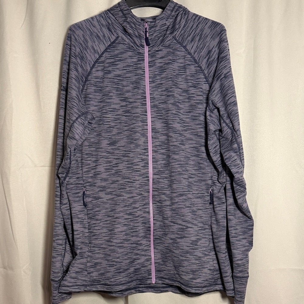 RAB Women’s Maze Hoody Full Zip Jacket Lavender‎ Purple Gray Navy Large
